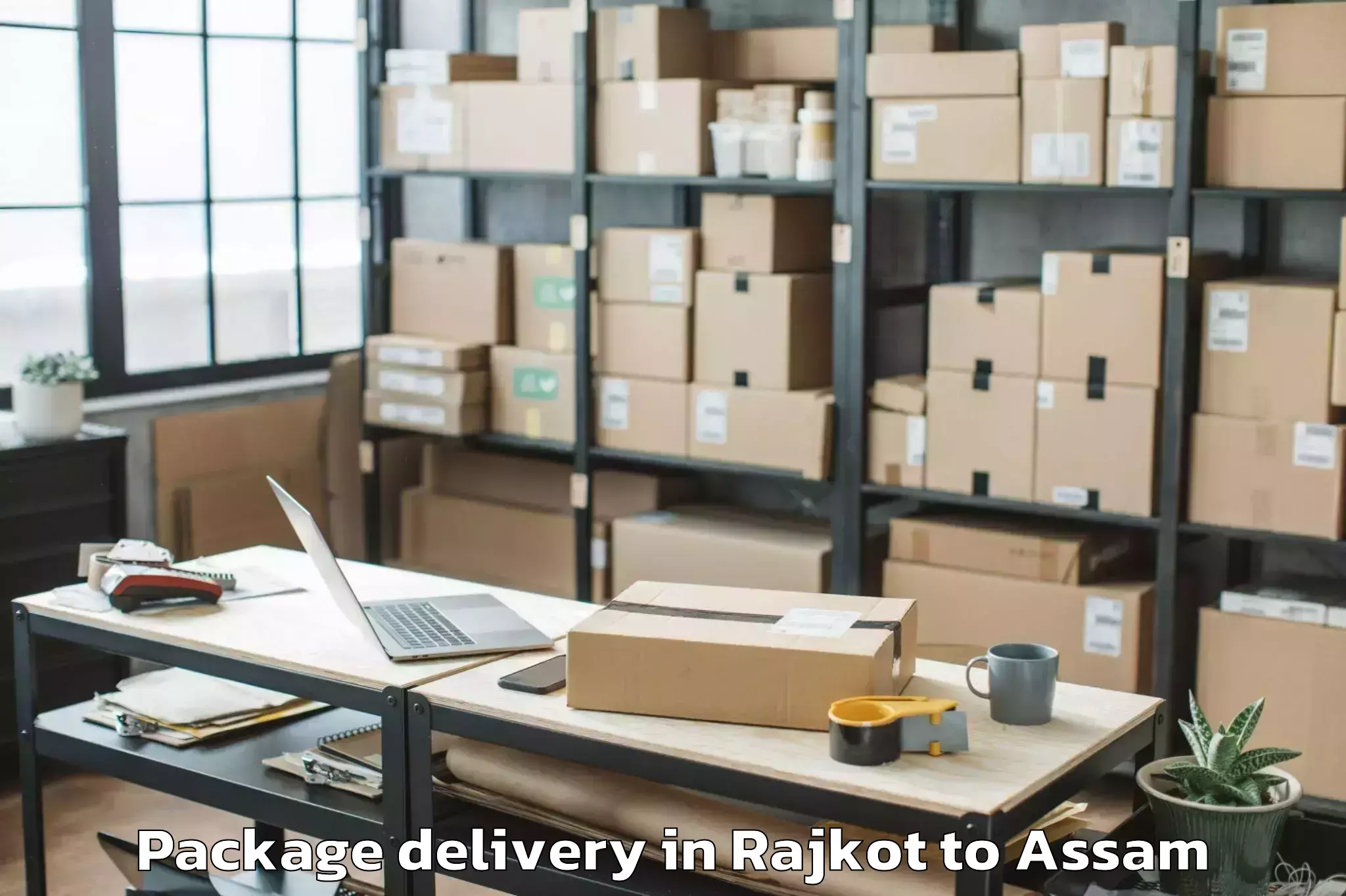 Rajkot to Kharupatia Package Delivery Booking